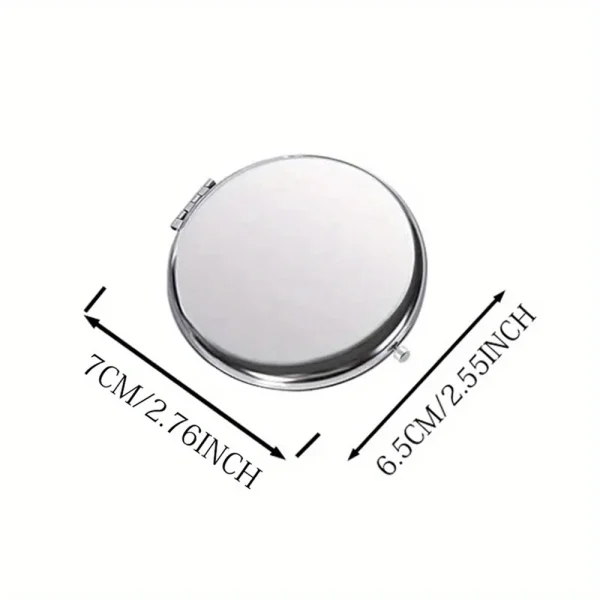 Engraved Compact Mirror with Birth Flower Design Elegant Portable Pocket Mirror for Her Custom Name Personalized Birthday Gift 4