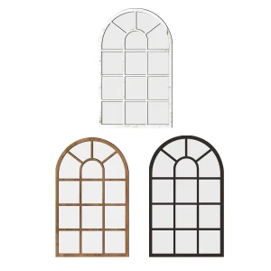 Arched Window Wall Mirror Wall Decorative Mirror Windowpane Arch Mirror for Bathroom Farmhouse Vanity Living Room Entryway 1