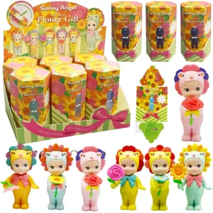 Anime Sonny Angel Flower Series Kids Toys Angel Girls Candy House Series Figurines Trendy Toys Car Decorations Christmas Gifts 1