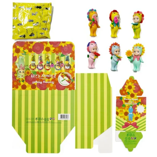 Anime Sonny Angel Flower Series Kids Toys Angel Girls Candy House Series Figurines Trendy Toys Car Decorations Christmas Gifts 2