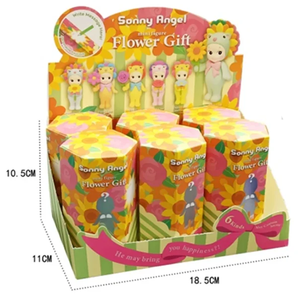 Anime Sonny Angel Flower Series Kids Toys Angel Girls Candy House Series Figurines Trendy Toys Car Decorations Christmas Gifts 6