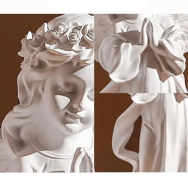 Cute Resin Praying Angel Figurine European Style Fairy Prayer Angel Shelf Sculpture Desktop Ornament Carving Crafts 5
