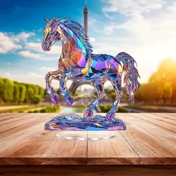 Colored Animals Cat Dog Elephant 2D Flat Acrylic Figurine,Home,Office,Studio,Cafe,Room,Display Case,Table Ornament Desktop Decor 6