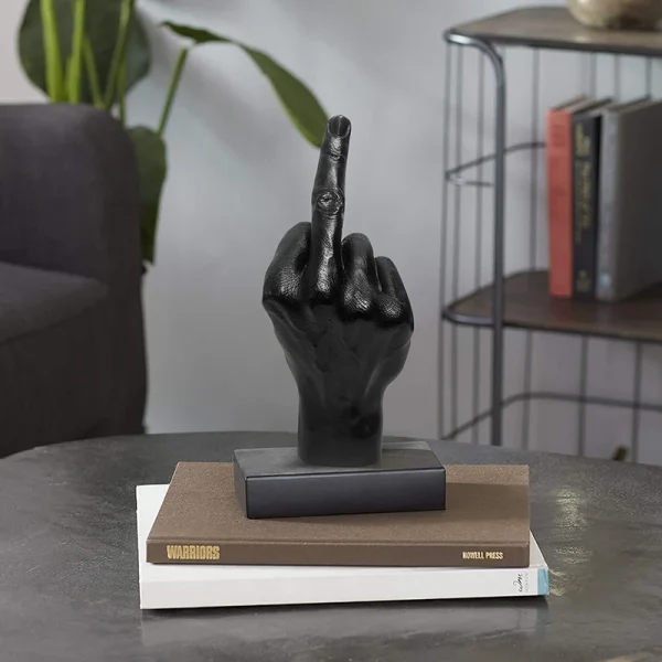 Resin Ornaments Of Middle Finger Statue Upright Middle Finger Arts Crafts Desktop Gesture Figurine Sculpture Living Room Dec 3