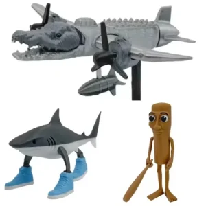 New Tung Tung  Figure Toy Tralalero Tralala Toy  Sahur Toy Tralalero Tralala Shark Figurine Decorative Ornaments Gifts 1