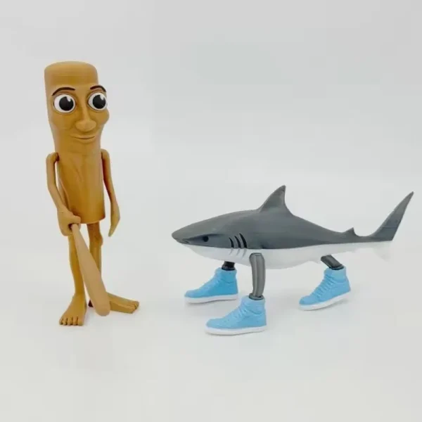 New Tung Tung  Figure Toy Tralalero Tralala Toy  Sahur Toy Tralalero Tralala Shark Figurine Decorative Ornaments Gifts 5