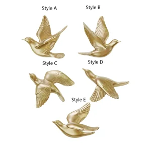 Sparrows Swallows Wall Mounted Decor Perfect Gift Simple Animal Figurine Creative 3D Hanging Swallows Sparrow Decor Ornament 1