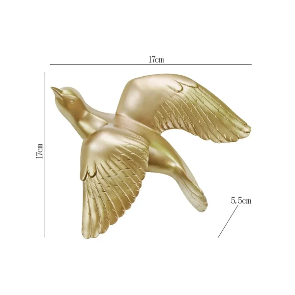 Sparrows Swallows Wall Mounted Decor Perfect Gift Simple Animal Figurine Creative 3D Hanging Swallows Sparrow Decor Ornament 6