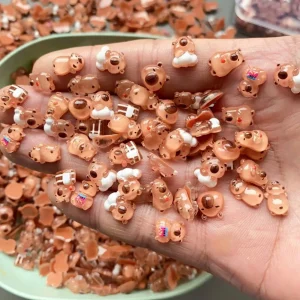 100pcs Mini Capybara Miniatures, Animal Figurines Fairy Garden Home Desk Ornament, Micro Landscape Diy Craft Decoration 1