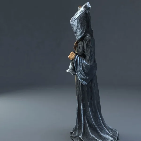 Holy Death Statue Standing Religious Decorative Figurine Grim Reaper Holding Scythe Statue Altar Halloween 2