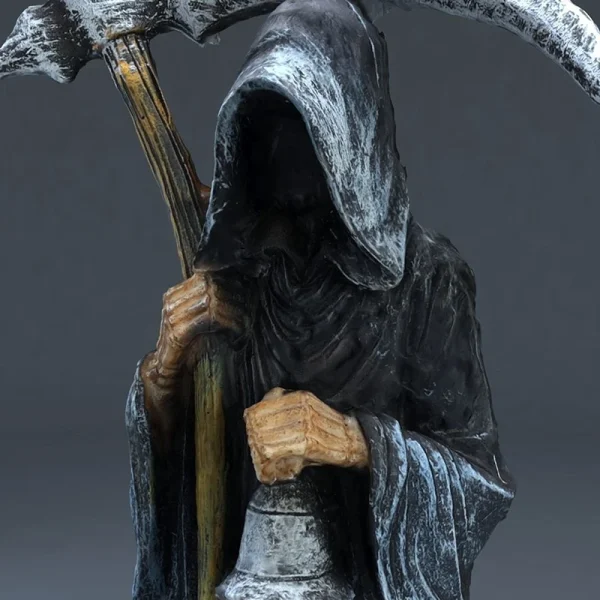 Holy Death Statue Standing Religious Decorative Figurine Grim Reaper Holding Scythe Statue Altar Halloween 4