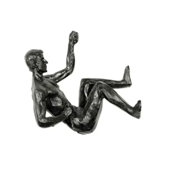2024 Christmas Modern Simplicity Athlete Resin Sculpture Creative Climbing Man Wall Sculptures Hand-Finished For Wall Art Statue 3