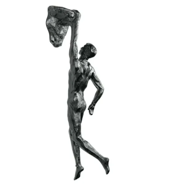 2024 Christmas Modern Simplicity Athlete Resin Sculpture Creative Climbing Man Wall Sculptures Hand-Finished For Wall Art Statue 6