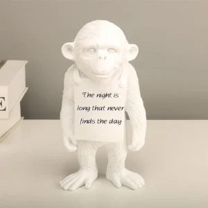 Banksy Monkey Gorilla Resin Statue Sculpture Street Art Craft Desk Figurines For Interior Home Decoration Accessories 1