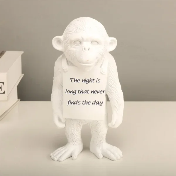 Banksy Monkey Gorilla Resin Statue Sculpture Street Art Craft Desk Figurines For Interior Home Decoration Accessories 1