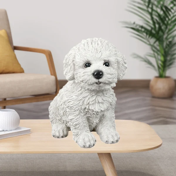 Creative Dog Figurine Statue Sculpture Crafts Collection for Living Room Desktop Office Decor Ornament Kids Gift 5