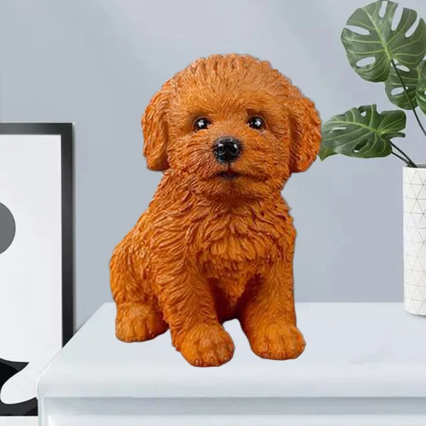 Creative Dog Figurine Statue Sculpture Crafts Collection for Living Room Desktop Office Decor Ornament Kids Gift 6