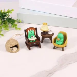 7pcs Frog Figurines Set Miniature Frog Garden Decor Frog Decorations Set Mini Sculpture For Desktop Bedroom Decor Birthday Gift 1