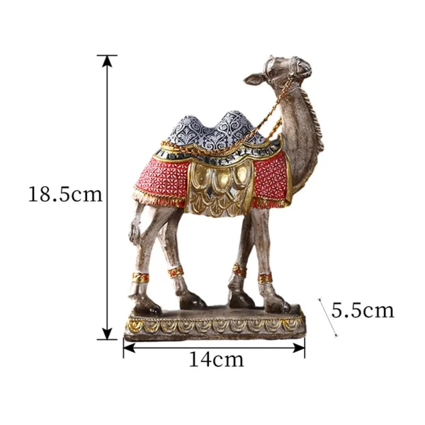 Camel Figurine Collection Camel Animal Statue Animal Camel Sculpture for Entrance Living Room Office Fireplace Birthday Gift 6