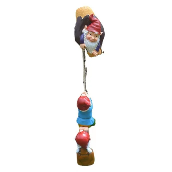Resin Climbing Gnome Dwarfs Sculpture Gnome Art Figurines Courtyard Landscape Statue Garden Ornament CraftsHome Decor Gift 4