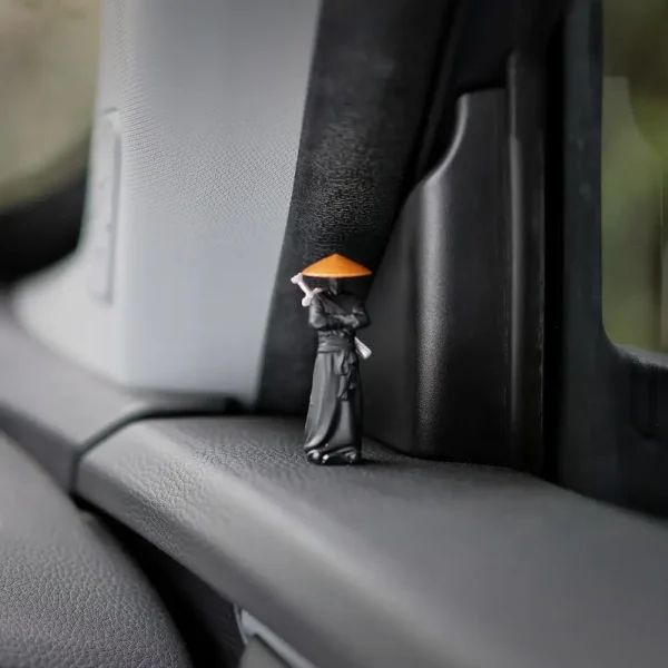 5cm Car Dashboard Ornament Figure Sculpture Dollhouse Statue Samurai Ninjas Chinese Style Wuxia Novel Office Desk Decoration 4