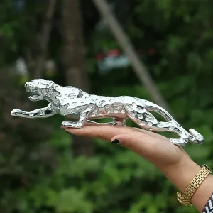 Room/ Car Decor Leopard Figurine Art Crafts Panther Statue Sculpture Mascot Ornament Home Decoration 1
