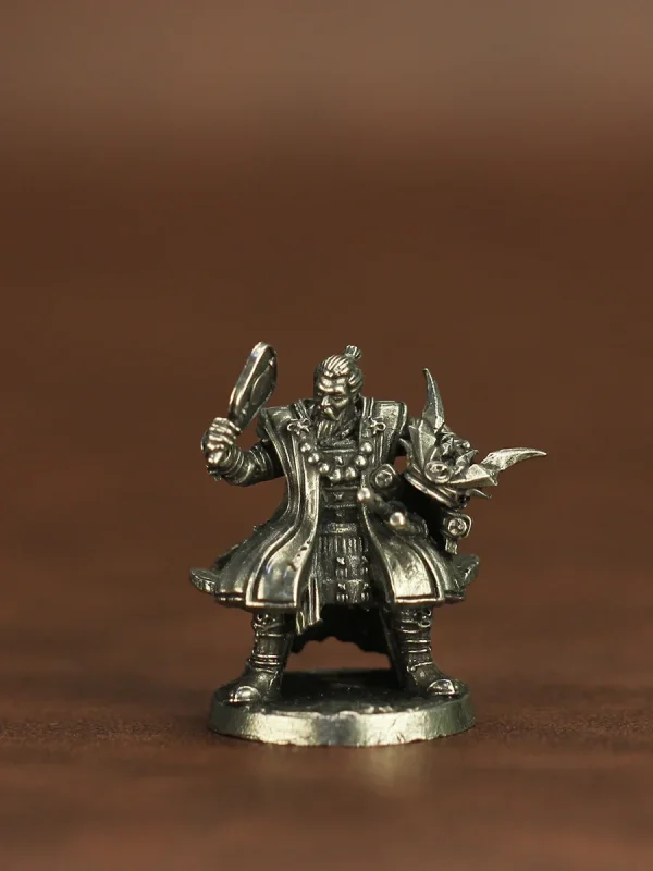 2024 New Arrived Japanese Shogunate Samurai Soldier Sculpture Copper Miniature for Men Birthday Gifts Figurines Ornament 3