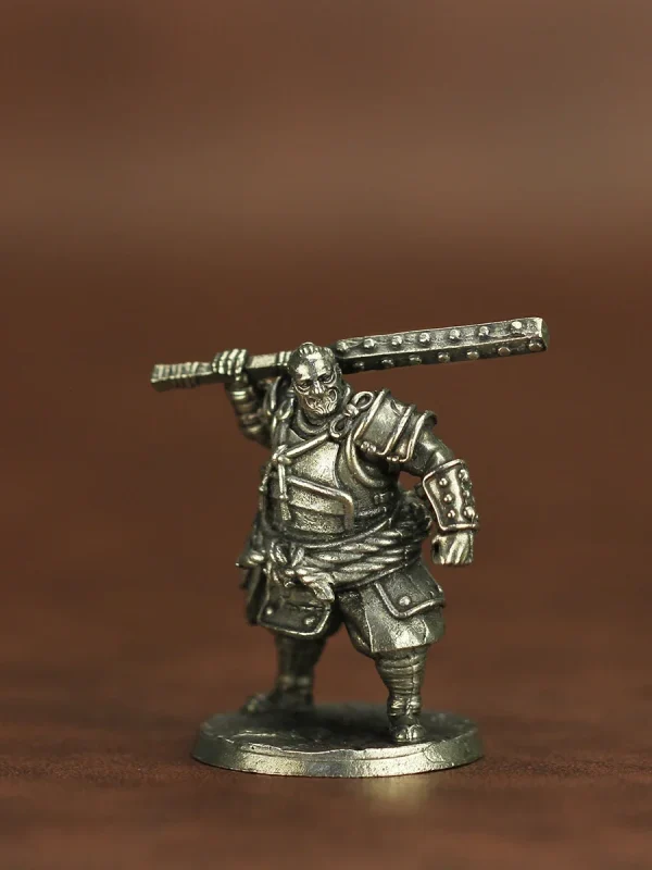 2024 New Arrived Japanese Shogunate Samurai Soldier Sculpture Copper Miniature for Men Birthday Gifts Figurines Ornament 6