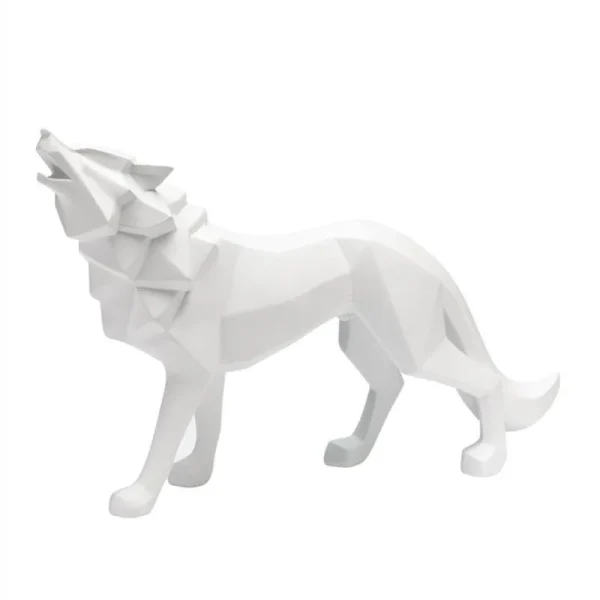Wolf Statue Animal Figurine Statue Sculpture Living Study Room Bedroom Decor Home Table Interior Decoration Accessories 3