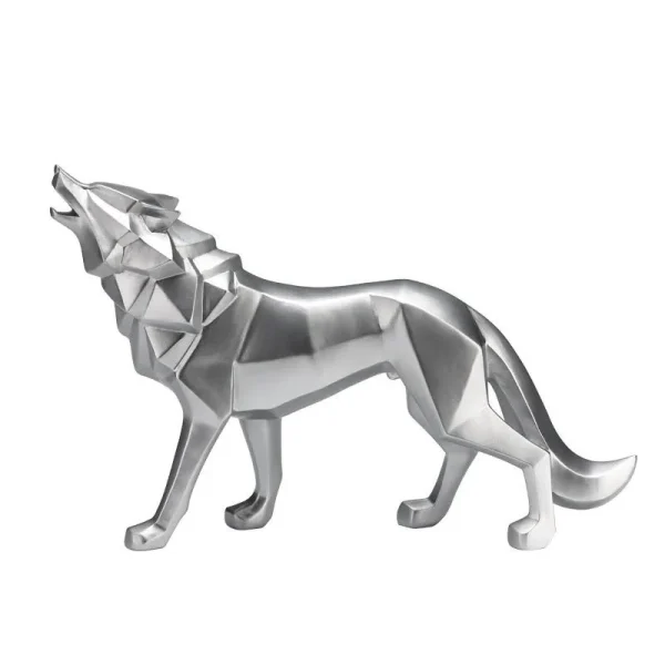 Wolf Statue Animal Figurine Statue Sculpture Living Study Room Bedroom Decor Home Table Interior Decoration Accessories 4