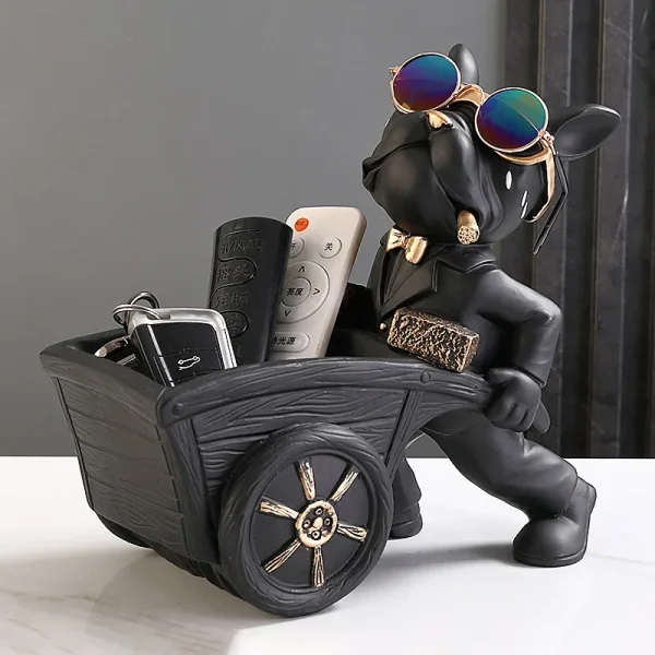 Dog Statue Storage Box Animal Ornament Resin  Art Sculpture Figurine Home Decoration Home Decoration Study Ornament 1