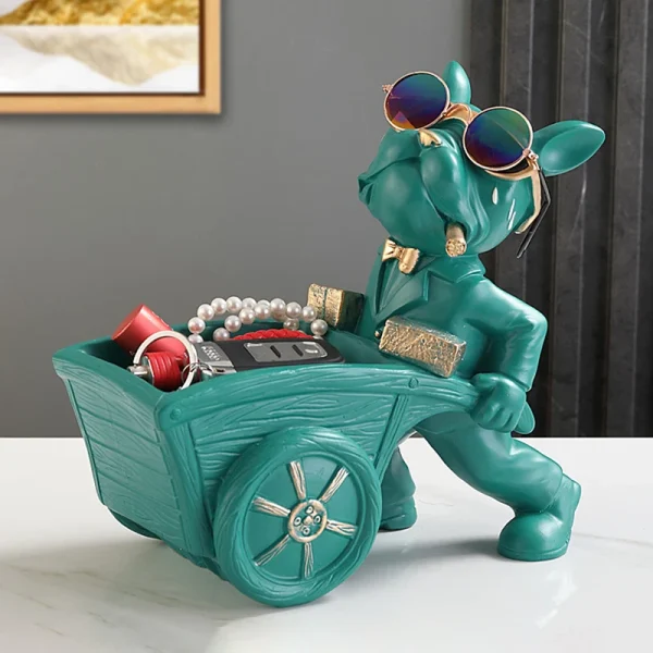 Dog Statue Storage Box Animal Ornament Resin  Art Sculpture Figurine Home Decoration Home Decoration Study Ornament 2