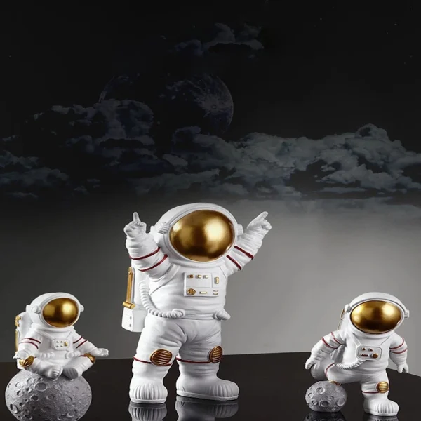 Astronaut Figure Statue Figurine Spaceman Sculpture Educational Toy Desktop Home Decoration Astronaut Model For Kids Gift 5