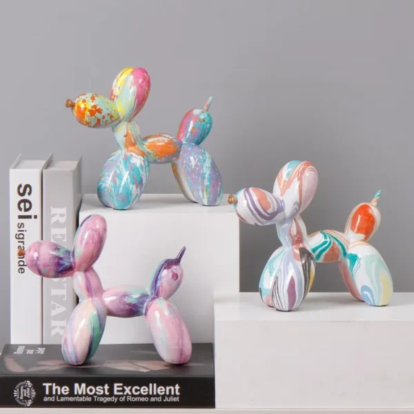 Nordic Exquisite dog Statue Living Room Office Sculpture Home Ornaments Accessories Figurines Wedding Gift Desktop Decoration ﻿ 1