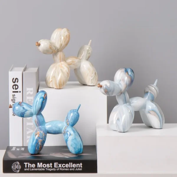 Nordic Exquisite dog Statue Living Room Office Sculpture Home Ornaments Accessories Figurines Wedding Gift Desktop Decoration ﻿ 2