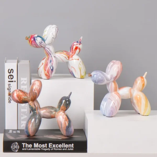 Nordic Exquisite dog Statue Living Room Office Sculpture Home Ornaments Accessories Figurines Wedding Gift Desktop Decoration ﻿ 3