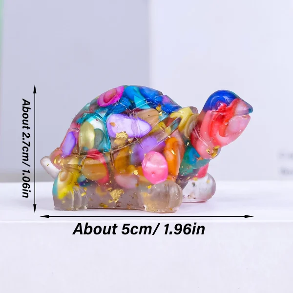 1PC Natural Crystal Stone Turtle Statue Reiki Stone Tortoise Figurine Amulet Fengshui Sculpture for Home Office Decoration 3