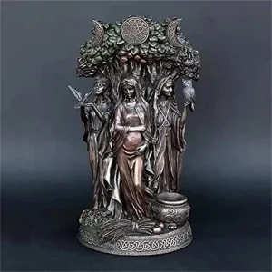 Goddess Sculpture Home Decor Ornament Miniatures Craft Resin Art Greek Goddess Statue Figurine Ancient Greek Religious Hecate 1