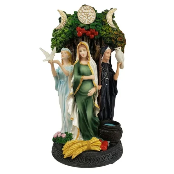 Goddess Sculpture Home Decor Ornament Miniatures Craft Resin Art Greek Goddess Statue Figurine Ancient Greek Religious Hecate 2