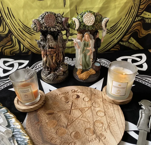 Goddess Sculpture Home Decor Ornament Miniatures Craft Resin Art Greek Goddess Statue Figurine Ancient Greek Religious Hecate 4