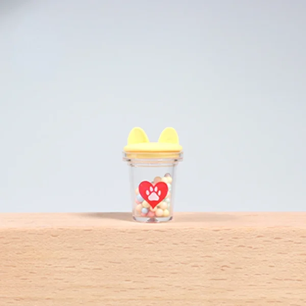 5pcs 3D Kawaii Mini Resin Bottle Dollhouse Miniatures Figures Sculptures Figurine Decorative Sculpture Statue Items Decoration 4