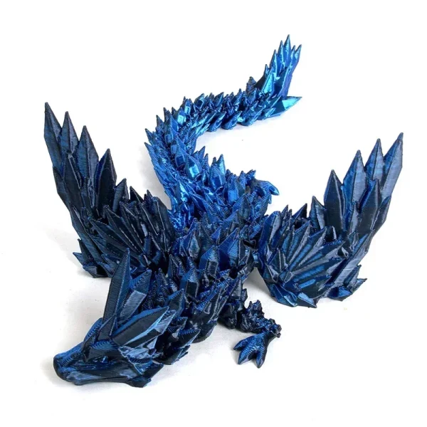 3D Printing Dragon Ornaments Sculpture Flexible Articulated Dragon Crafts Creative Kid Interaction Toys Decorative Figurines 4