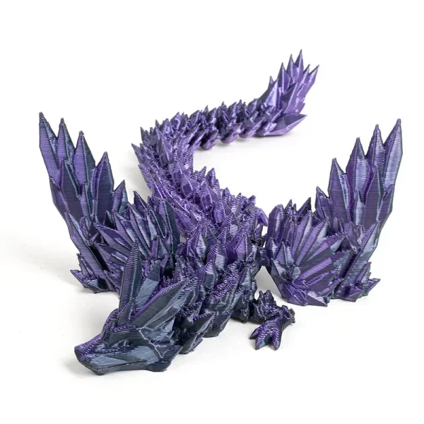 3D Printing Dragon Ornaments Sculpture Flexible Articulated Dragon Crafts Creative Kid Interaction Toys Decorative Figurines 5