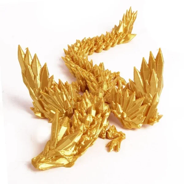 3D Printing Dragon Ornaments Sculpture Flexible Articulated Dragon Crafts Creative Kid Interaction Toys Decorative Figurines 6