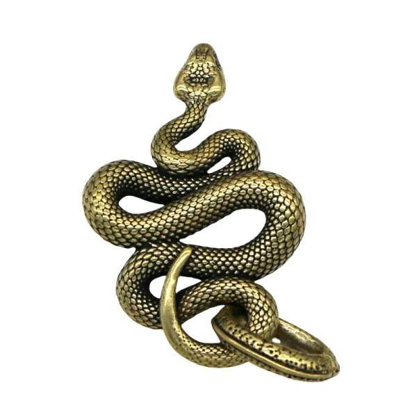 Copper Brass Mini Snake Antique Bronze Decor Figurines For Interior Decoration Desktop Ornament Pure Copper Miniatures Statue 2