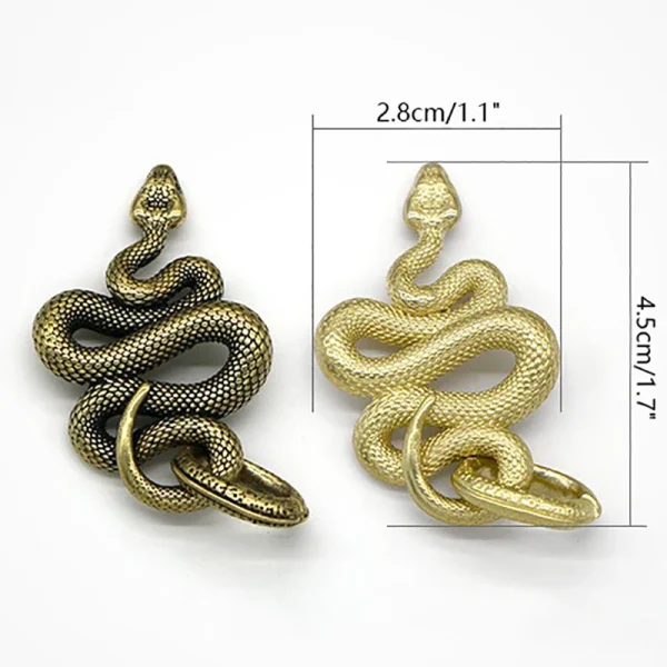 Copper Brass Mini Snake Antique Bronze Decor Figurines For Interior Decoration Desktop Ornament Pure Copper Miniatures Statue 6