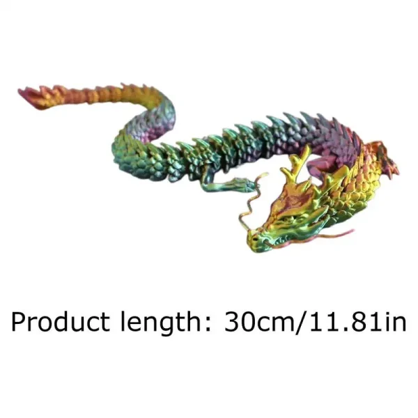 3D Printed Articulated Dragon 3D Printed Dragon Large With Flexible Joint Animal Figurines 3D Printing Stuff Home Decor Dragon 6