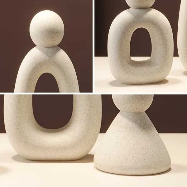 3pcs/set Family Statue Modern Style Home Decor Hollow Sculpture Nordic Living Room Ornaments Bedroom Decoration Figurines Gift 5