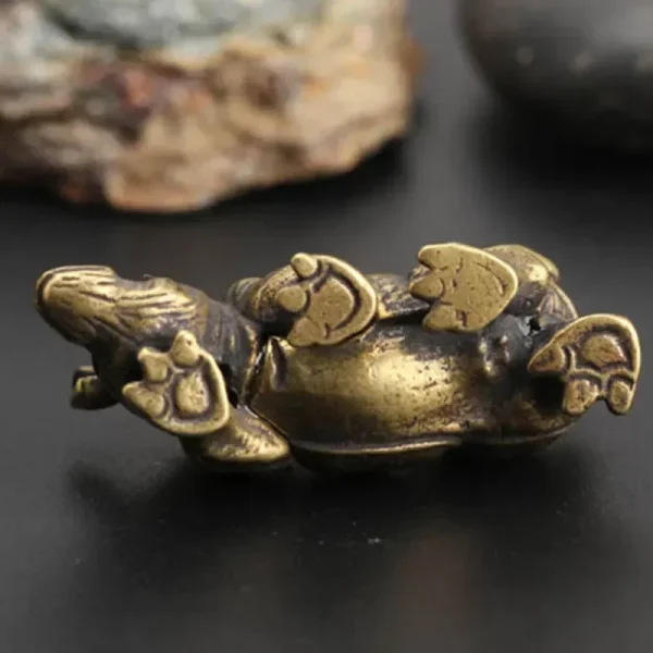 Handmade Crafts Mini Copper Rhino Figurines Sculpture Brass Rhinoceros Home Office Decor Ornament Table Decorations Craft 6