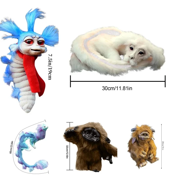 Funny Toy Worm Cute Labyrinths Plush Handmade Figurines Plush Doll Child Toy Home Decoration Crafts Figurine Children's Gifts 1